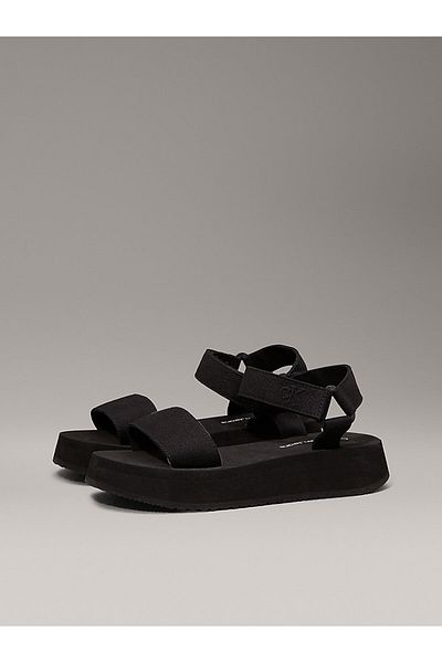 Calvin Klein Velcro Webbin Flat Slippers