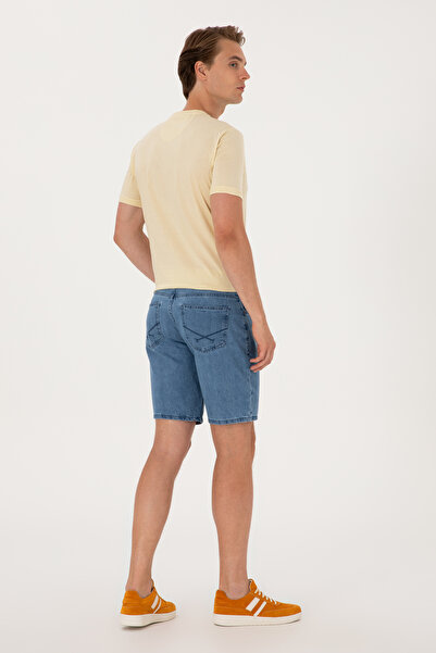 U.S. Polo Assn. Erkek Mavi Jean Şort 50304411-DN0022
