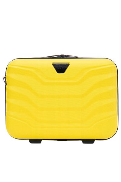 wings Geantă de călătorie Peafowl, ABS compactă, unisex, galbenă, capacitate 15L