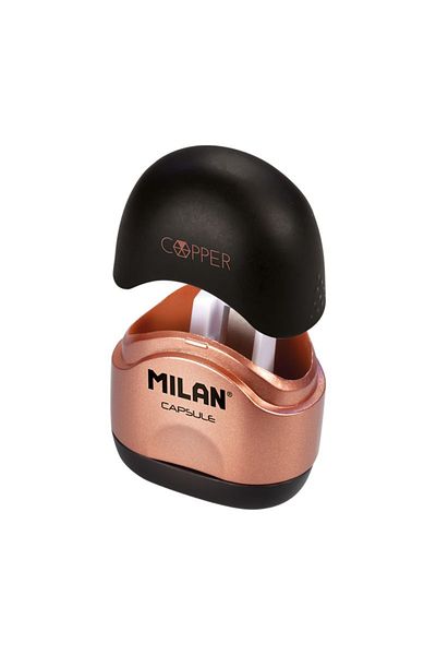 Milan Milan Copper Mechanical Pencil Sharpener with Container, Plastic