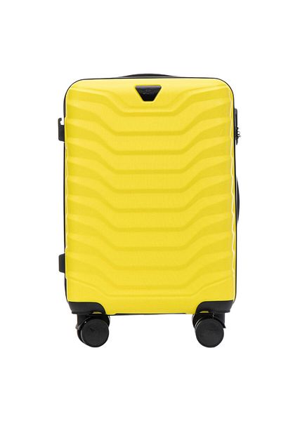 wings Troler de cabină PEAFOWL 38L galben, din ABS, cu încuietoare și roți
