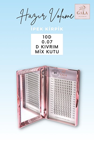 HAZIR DEMET "10D" MIX KUTU İPEK KİRPİK