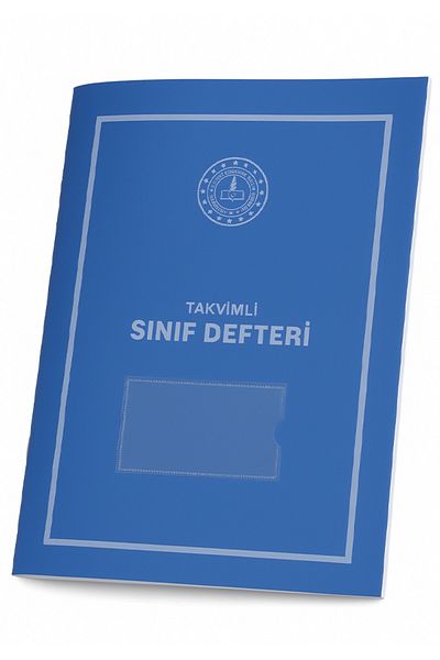 Gülpaş دفتر الصف بتقويم غطاء بلاستيك أزرق للمدرسة الابتدائية 390