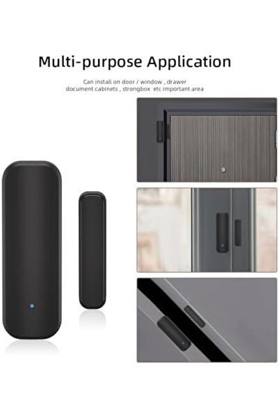 UanTii جهاز Tuya الذكي لفتح وإغلاق الأبواب والنوافذ، مستشعر باب واي فاي، يعمل مع تطبيق Smart Life، يعمل