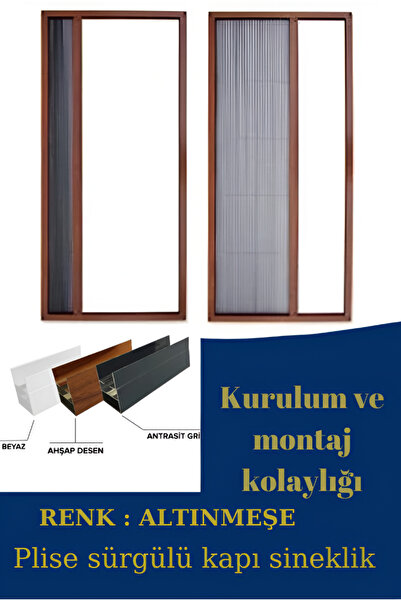 YILDIRIMPEN KAHVERENGİ PLİSELİ KAPI SİNEKLİK
