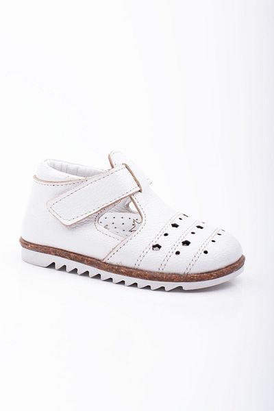 Süperland Genuine Leather First Step Shoes Baby Girl First Step Sandals Orthopedic Soled Lightweight Sandals