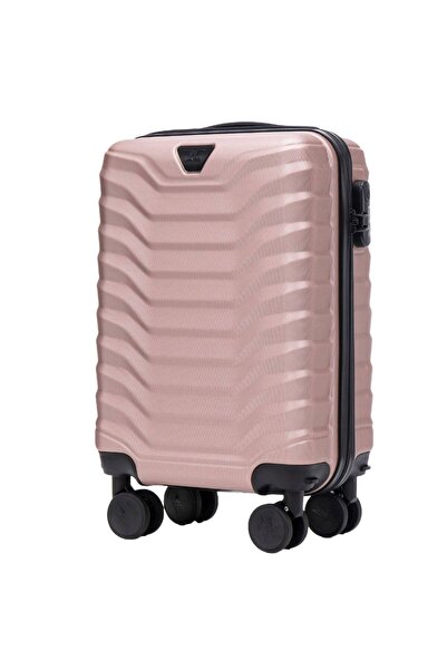 wings Bagaj de cabină Peafowl 28L - Auriu roz, ABS, 4 roți