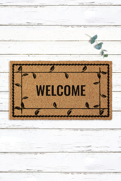 Paspas Yap Floral Framed Welcome Doormat Door Mat