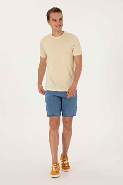 U.S. Polo Assn. Erkek Mavi Jean Şort 50304411-DN0022
