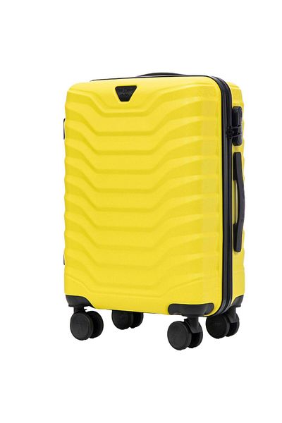 wings Troler de cabină PEAFOWL 38L galben, din ABS, cu încuietoare și roți
