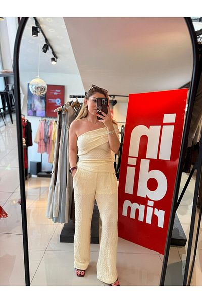 Hotfashion One Shoulder Viral Suit