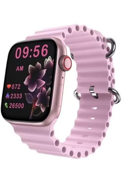 Generic GM10 Mini Smart Watch for Kids, Pink, Digital Display, with Charging Cable and 3 Straps