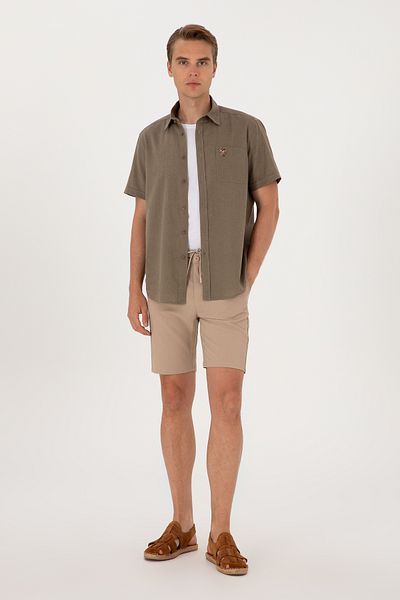 U.S. Polo Assn. Men's Beige Woven Shorts 50300420-Vr011