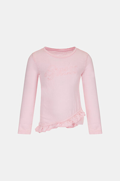 Guess Slub Kız Çocuk Regular Fit T-Shirt