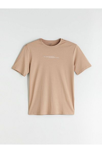 LC Waikiki Lcwaikiki Classic Crew Neck Printed Combed Cotton Mens T-Shirt