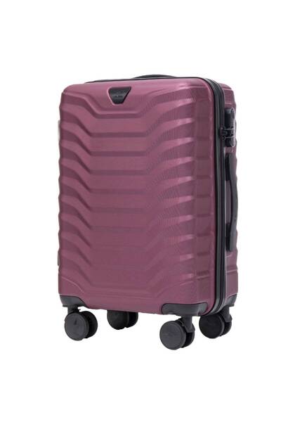 wings PEAFOWL Cabin Bag Burgundy, ABS, 38L, Spinner with Lock