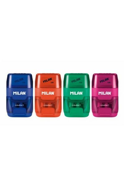 Milan Plastic Sharpener With Compact Eraser