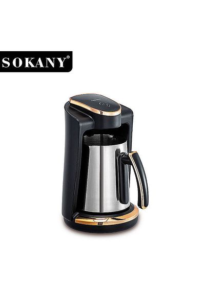 SOKANY Turkish Coffee Maker Electric Coffee Pot 4 Cups 250ml 550W SK-09049 Black