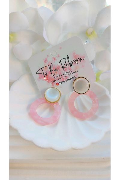 To Be Reborn Steel Enamel Colored Hoop Earrings New Season Trend Models