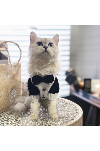 Lady Fify Tuxedo Sweater for Cat and Dog