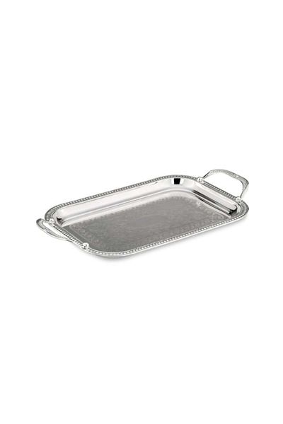 Hermann Bauer Silver Plated Rectangular Tray with Handles