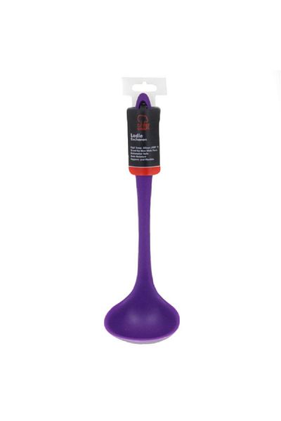 Chef Craft Premium Dishwasher Safe Silicone Cooking Ladle Purple 11.25inch