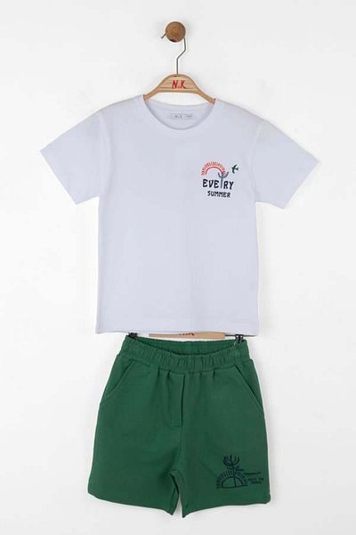 NK Boy's Cactus Shorts Suit 4-8 Years Green