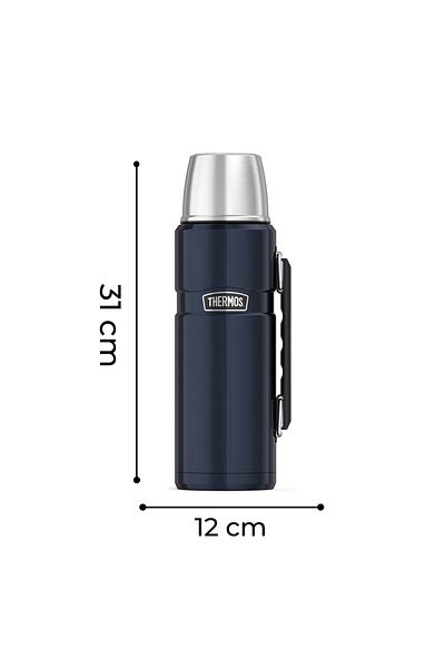 Thermos Vacuum 1.2 Liter Steel Thermos – Leakproof 24 Hour Hot Cold Cup Lid