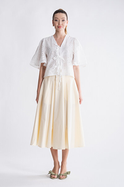 SEPANU COLLECTION Kadın Midi Pileli Etek