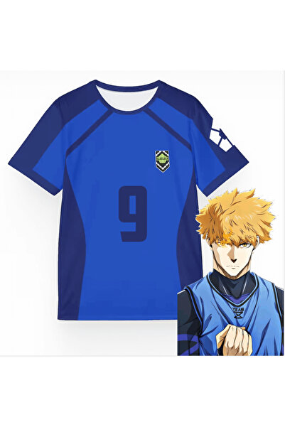 Aesthia Blue Lock Mavi KUNİGAMİ 9 Unisex Forma -Minga London