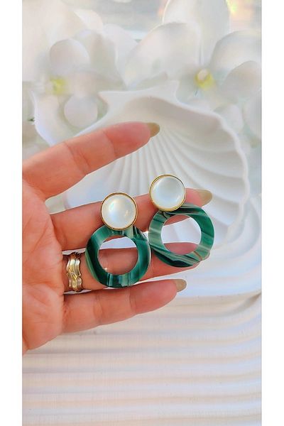 To Be Reborn Steel Color Hoop Earrings