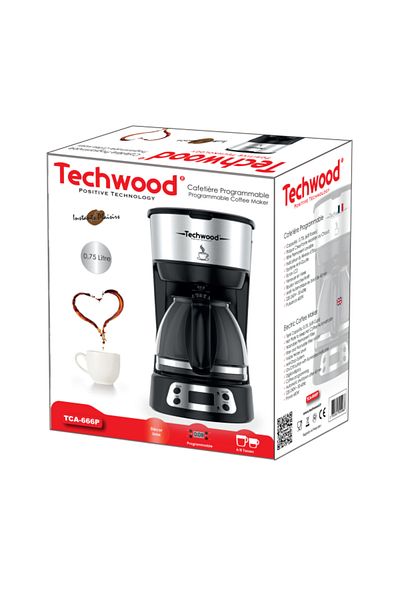 Techwood Kávovar TCA-666P, programovatelný, 0,75 l, 600 W, udržování teploty