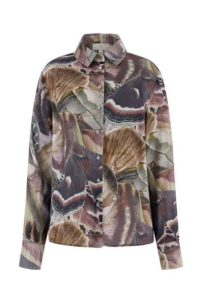 Guess Slim Fit Shirt Collar Multicolor Women's Shirt W4Rh57Wee20-P9Vo