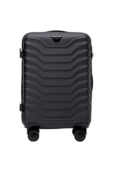 wings Valiză rigidă de cabină PEAFOWL cu 4 roți, 38L, neagră