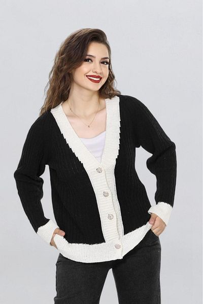 Fox Life Kids Women's Two Color Stone Button Cardigan Flt1005