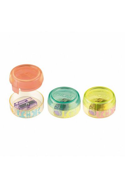 Milan Milan Spin Look 2 Simple Plastic Sharpeners with Container