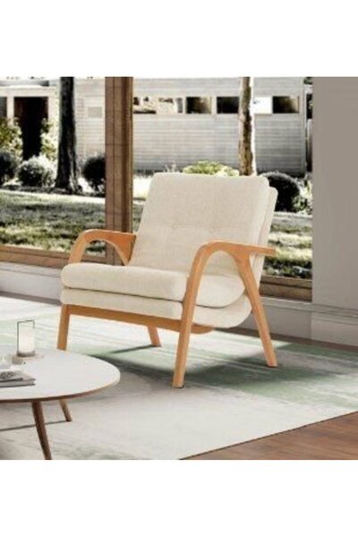 Yuvaset Home Efes Ahşap Ayaklı 3+3+1 Koltuk Takımı