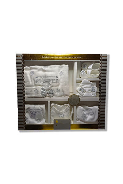 Özdağ Tekstil %100 Pamuklu Yeni Doğan Bebek (HASTANE ÇIKIŞI) Nakışlı 10'lu Zı...