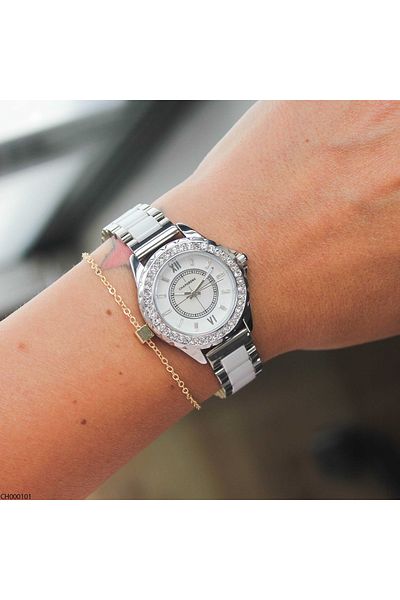 Chaperone Cp000101 Women's Wrist Watch with Steel Band
