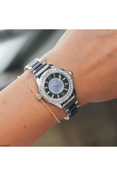 Chaperone Cp000100 Women's Wrist Watch with Steel Band