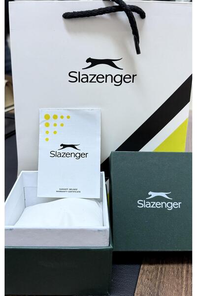 Slazenger Sl.09.1934.2 Men's Wristwatch Silver Inside Green Color