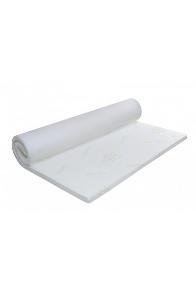 Green Future Mattress Topper, Aloe Vera 7 Comfort Zones 160x200 Cm, H 5 Cm