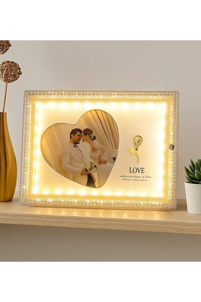 Bk Gift Kişiye Özel LED'li Balerin Fotoğraf Çerçevesi, Ev Hediyesi, Arkadaşa ...
