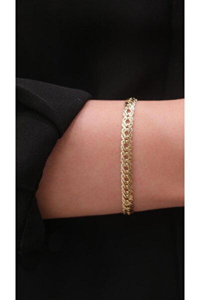 Jerie Gold 14K XP İnce Örgü Model Bileklik