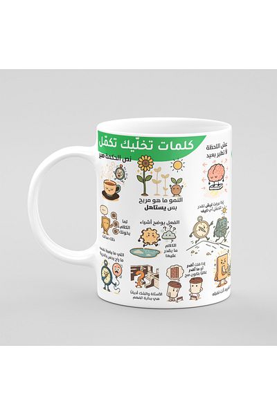 Muheb Coffee Mug - Words That Keep You Moving (Arabic)