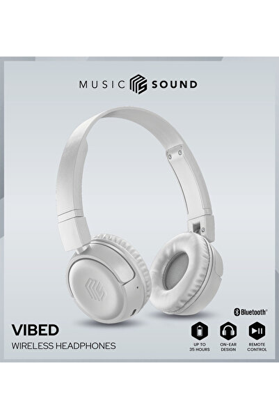 Cellularline VIBED Foldable Bluetooth Headphones with 35 Hours of Battery and Rotating Cushions