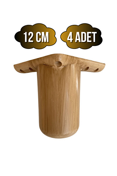 DSYapıAksesuar Bohem Yuvarlak 12cm Plastik Ayak Mobilya Masa ve Dolap AYAĞI(1...