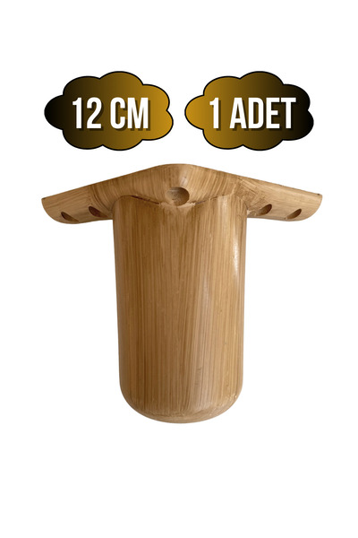 DSYapıAksesuar Bohem Yuvarlak 12cm Plastik Ayak Mobilya Masa ve Dolap AYAĞI(1...