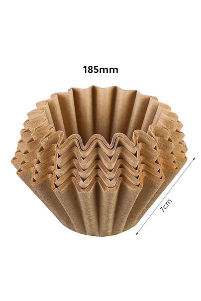 MIBRU Coffee wave shape 185mm filter for drip coffee brown