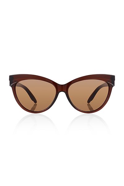 Kinary Cat Eye Brown Sunglasses 1006